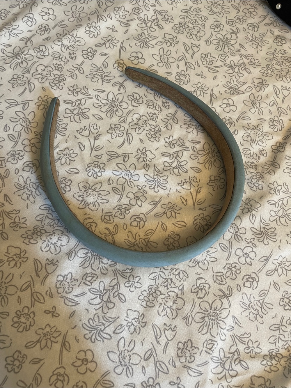 Vintage Light Blue Padded Headband